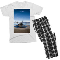 Viking Ship Sculpture Reykjavik Iceland  Aesthetic Hipster Men's T-shirt Pajama Set | Artistshot