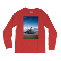 Viking Ship Sculpture Reykjavik Iceland  Aesthetic Hipster Long Sleeve Shirts | Artistshot