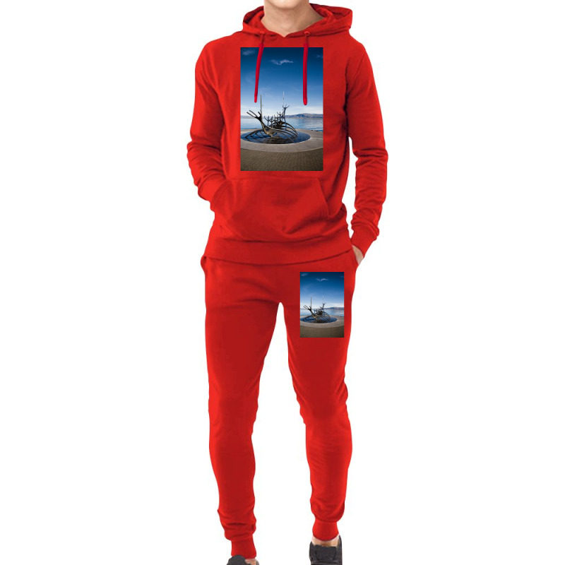 Viking Ship Sculpture Reykjavik Iceland  Aesthetic Hipster Hoodie & Jogger Set | Artistshot