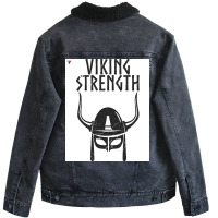 Viking Strength Workout Training Black Gym Menx27s Tshirt By Cyrca Ori Unisex Sherpa-lined Denim Jacket | Artistshot