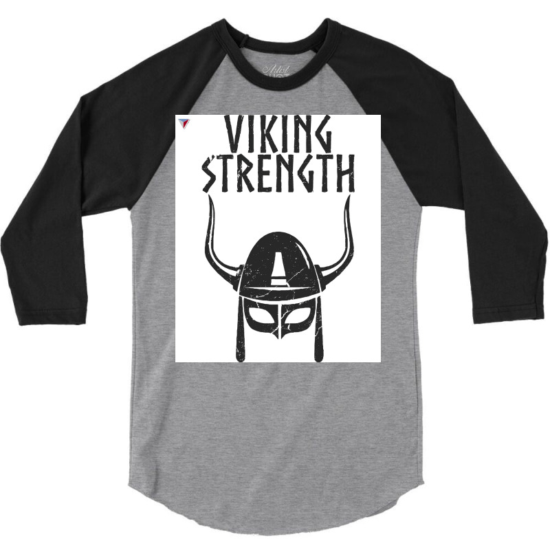 Viking Strength Workout Training Black Gym Menx27s Tshirt By Cyrca Ori 3/4 Sleeve Shirt | Artistshot