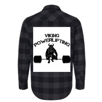 Viking Training Powerlifting Bodybuilding Fitness  80s Nostalgia Flannel Shirt | Artistshot