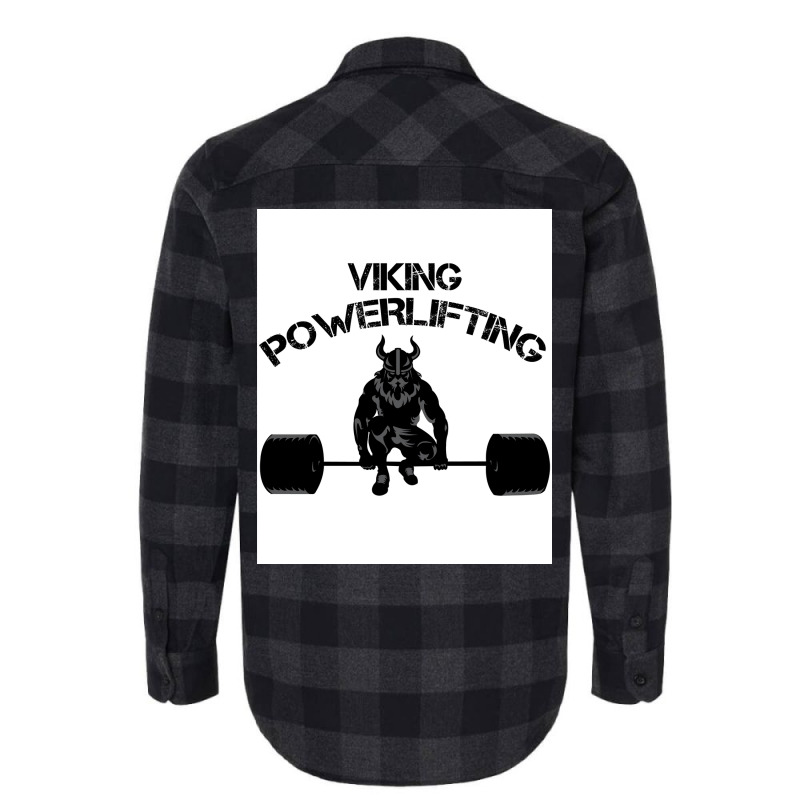 Viking Training Powerlifting Bodybuilding Fitness  80s Nostalgia Flannel Shirt | Artistshot