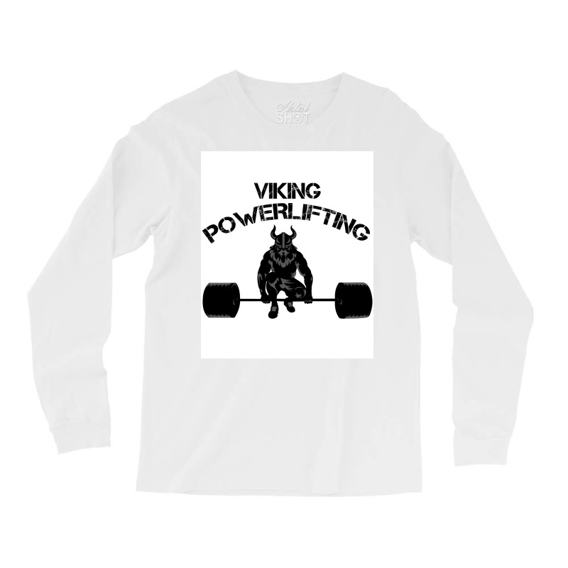 Viking Training Powerlifting Bodybuilding Fitness  80s Nostalgia Long Sleeve Shirts | Artistshot