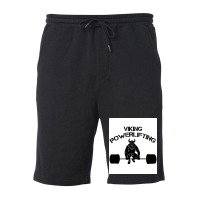 Viking Training Powerlifting Bodybuilding Fitness  80s Nostalgia Fleece Short | Artistshot