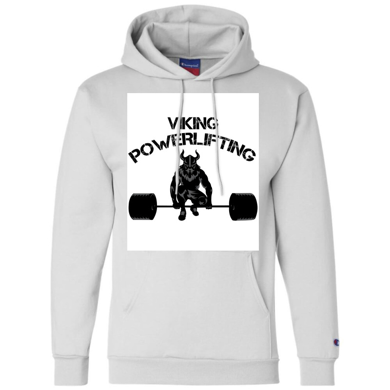 Viking Training Powerlifting Bodybuilding Fitness  80s Nostalgia Champion Hoodie | Artistshot