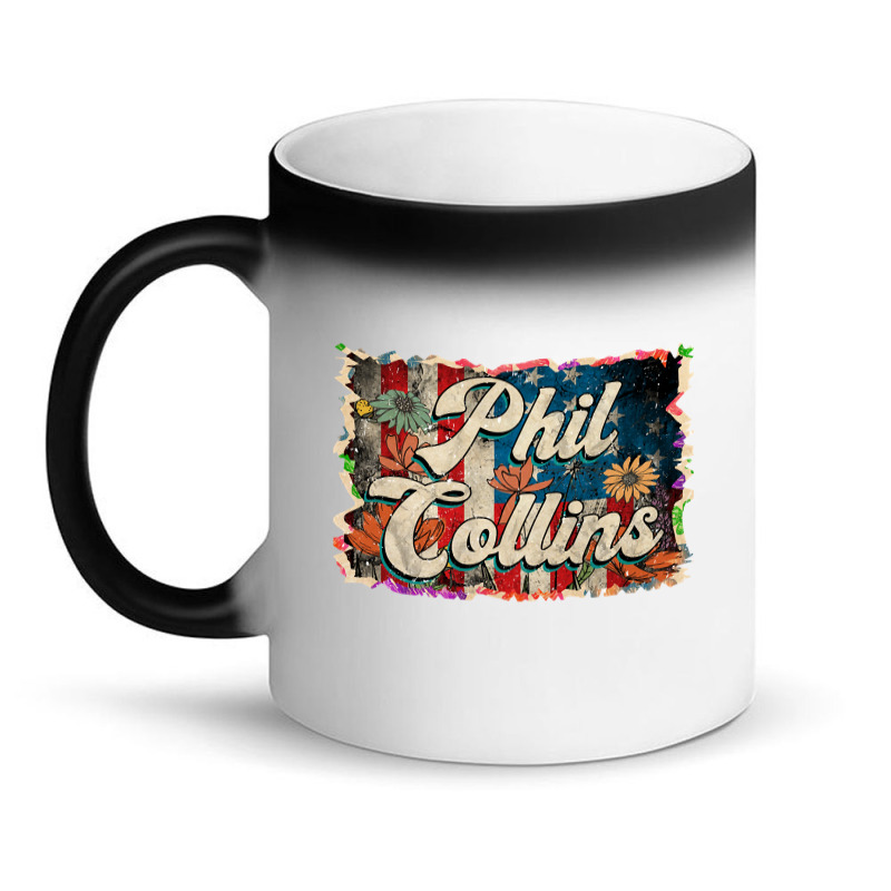 Lovely Phil Retro Pattern 80s 90s Birthday Flowers Style Magic Mug | Artistshot