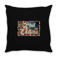 Lovely Phil Retro Pattern 80s 90s Birthday Flowers Style Throw Pillow | Artistshot