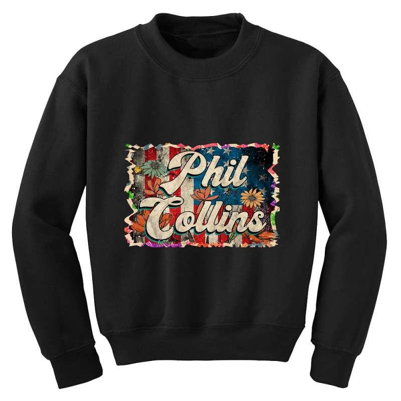 Lovely Phil Retro Pattern 80s 90s Birthday Flowers Style Youth Sweatshirt | Artistshot