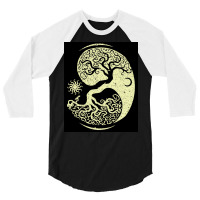 Viking Tree  Blue Travel 3/4 Sleeve Shirt | Artistshot