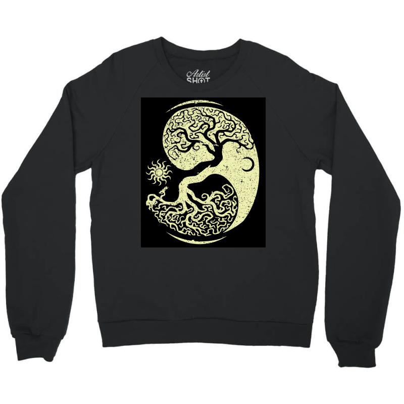 Viking Tree  Blue Travel Crewneck Sweatshirt | Artistshot