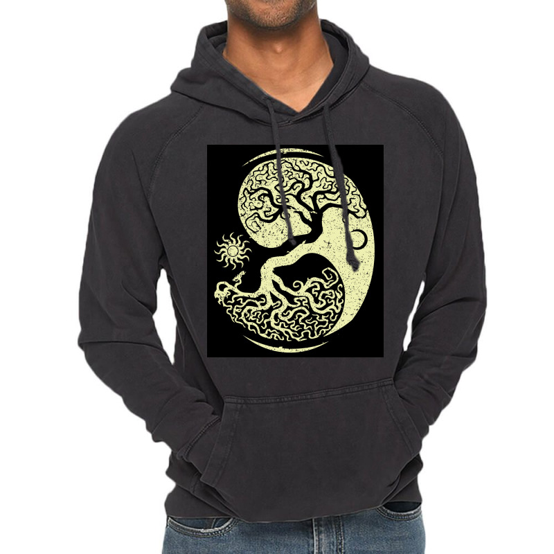 Viking Tree  Blue Travel Vintage Hoodie | Artistshot