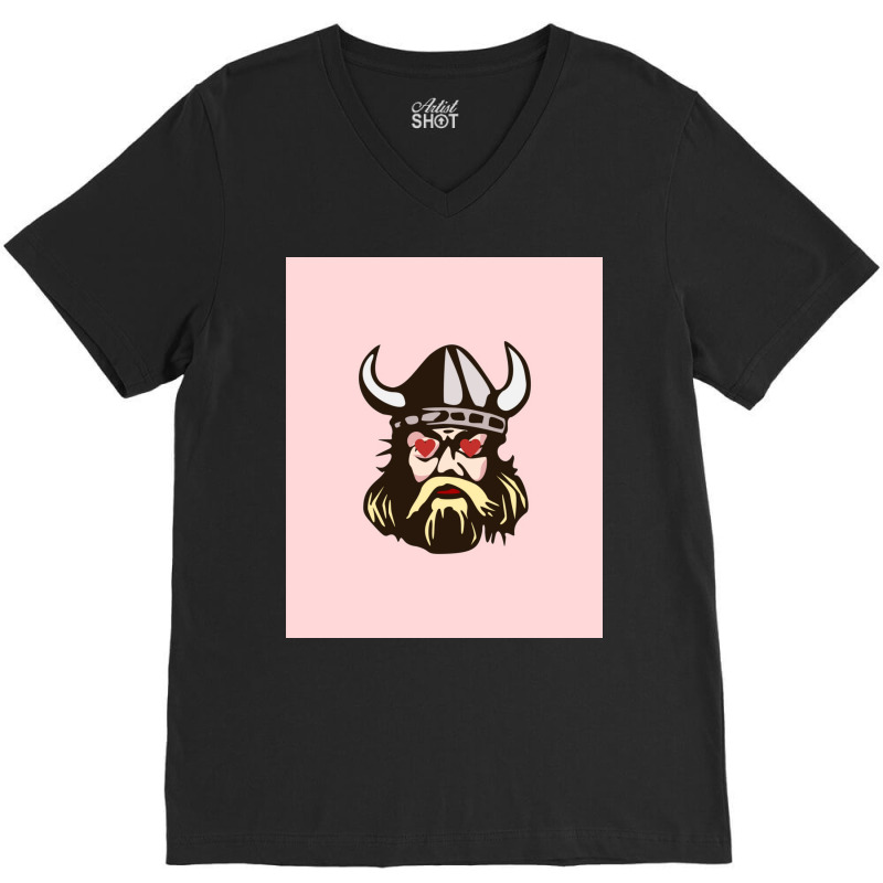 Viking Valentines Love Eyes  Humor V-neck Tee | Artistshot