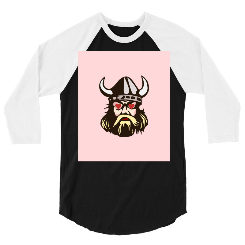 Viking Valentines Love Eyes  Humor 3/4 Sleeve Shirt | Artistshot