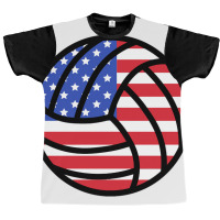 American Volleyball Graphic T-shirt | Artistshot