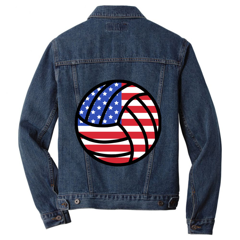 American Volleyball Men Denim Jacket | Artistshot