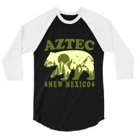 Aztec New Mexico Mountain View 3/4 Sleeve Shirt | Artistshot