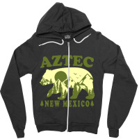 Aztec New Mexico Mountain View Zipper Hoodie | Artistshot