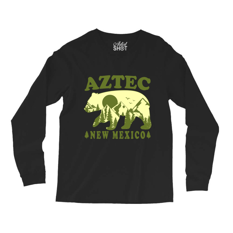 Aztec New Mexico Mountain View Long Sleeve Shirts by genuinelyseriously4 | Artistshot