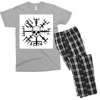 Viking Vegvisirsketch  Yellow Nature Men's T-shirt Pajama Set | Artistshot