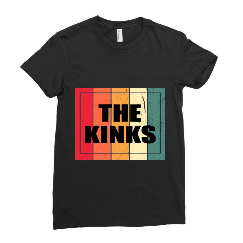 Personalized Name Kinks Birthday 70s 80s 90s Vintage Styles Ladies Fitted T-Shirt by cubicgetting01 | Artistshot