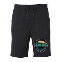 Blaine Lake Fishing Michigan Sunset Fleece Short | Artistshot