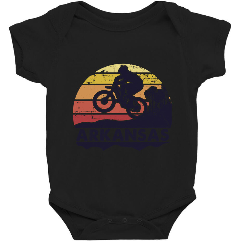 Arkansas Mountain Biking Baby Bodysuit | Artistshot