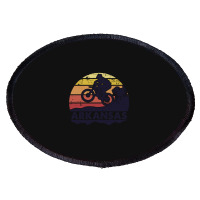 Arkansas Mountain Biking Oval Patch | Artistshot