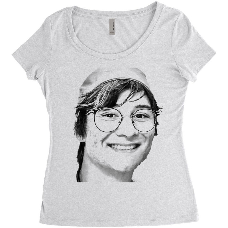 Michael Reeves Headshot Drawing Merch Women's Triblend Scoop T-shirt by PENNYMALONE | Artistshot