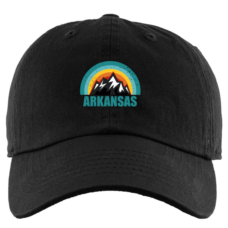 Arkansas Retro Sunset Gifts American States Kids Cap by fumbledeafness270 | Artistshot