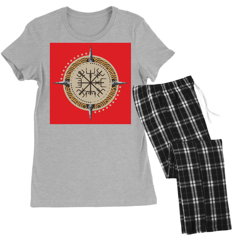 Vikingvegvisir Vegvsir Vikings Gift Idea  Girl Boy Women's Pajamas Set by dauerkolm5 | Artistshot