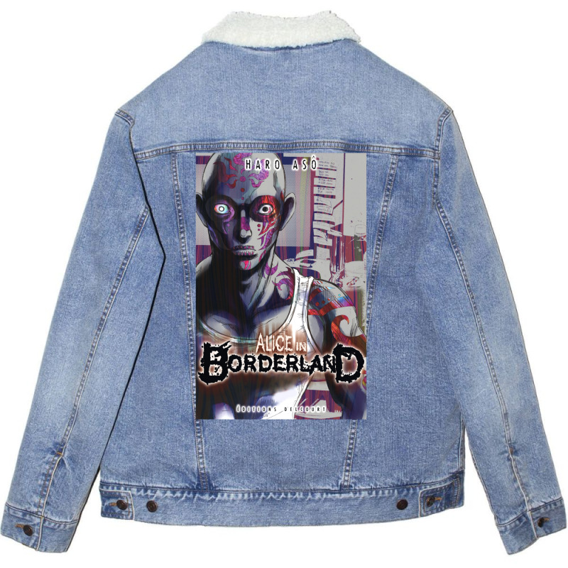 Alice In Borderland  Haro Asoposter   Alice In Borderland Anime Japan Unisex Sherpa-Lined Denim Jacket by mhonsuahi | Artistshot