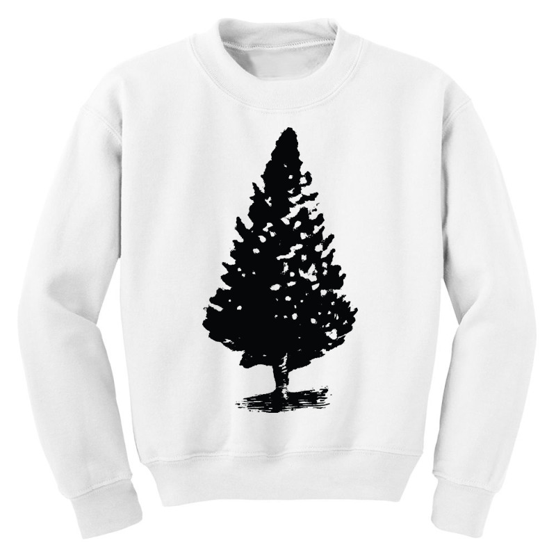 Christmas Tree Design, Tree Artwork, Single Tree Design, Conifer Youth Sweatshirt by traumafemales188 | Artistshot