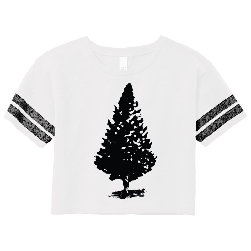 Christmas Tree Design, Tree Artwork, Single Tree Design, Conifer Scorecard Crop Tee by traumafemales188 | Artistshot