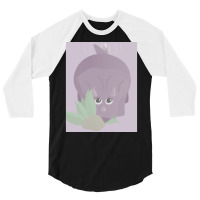 Fat Triceratops Trying To Hide Poster Gift 3/4 Sleeve Shirt | Artistshot