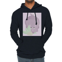 Fat Triceratops Trying To Hide Poster Gift Lightweight Hoodie | Artistshot