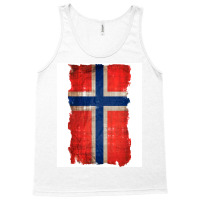 Vintage Norwegian Flag  Red Hippie Tank Top | Artistshot