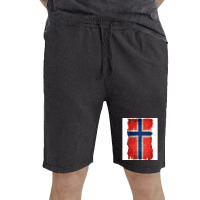 Vintage Norwegian Flag  Red Hippie Vintage Short | Artistshot