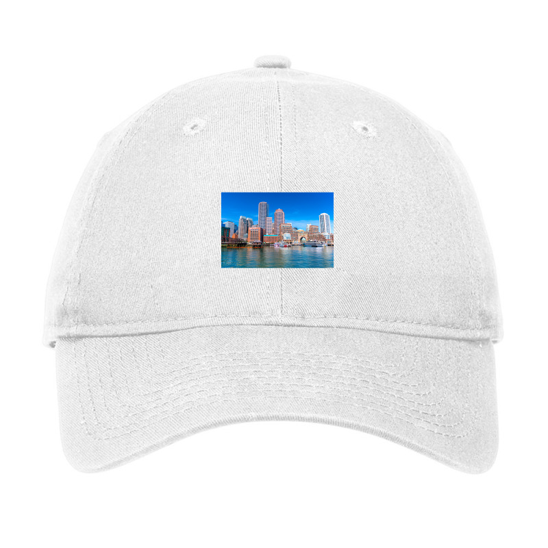 Boston, Massachusetts, Waterfront Adjustable Cap | Artistshot