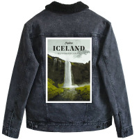 Visit Iceland  Boy Cool Unisex Sherpa-lined Denim Jacket | Artistshot