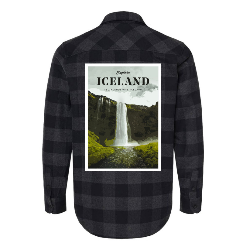 Visit Iceland  Boy Cool Flannel Shirt | Artistshot