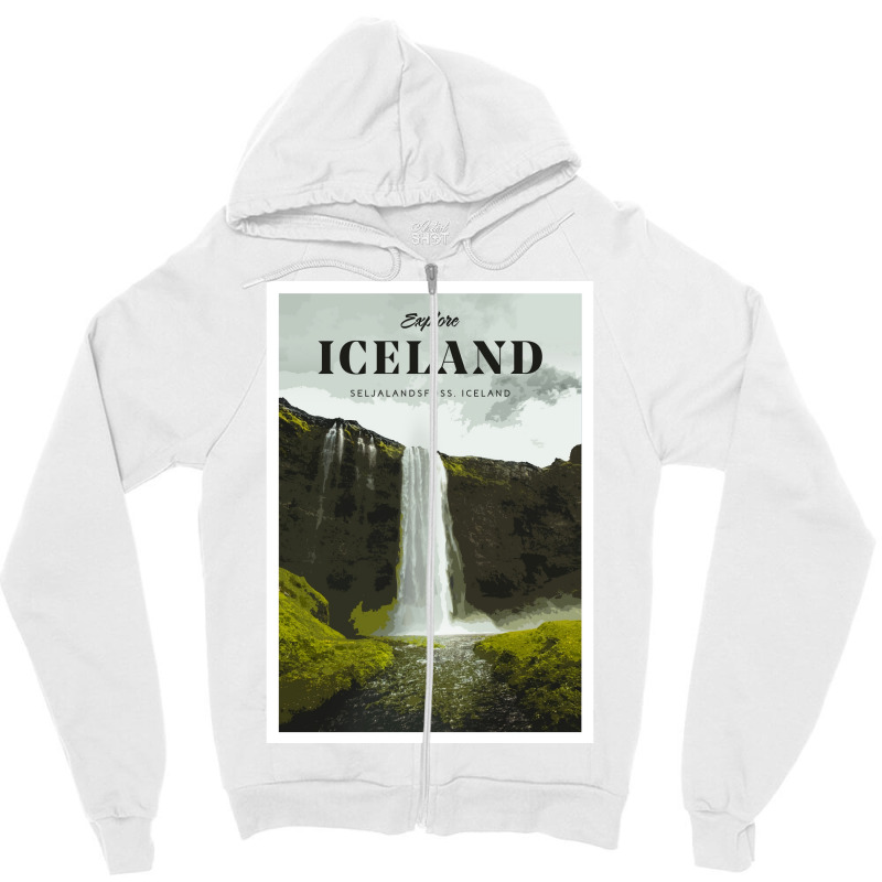 Visit Iceland  Boy Cool Zipper Hoodie | Artistshot