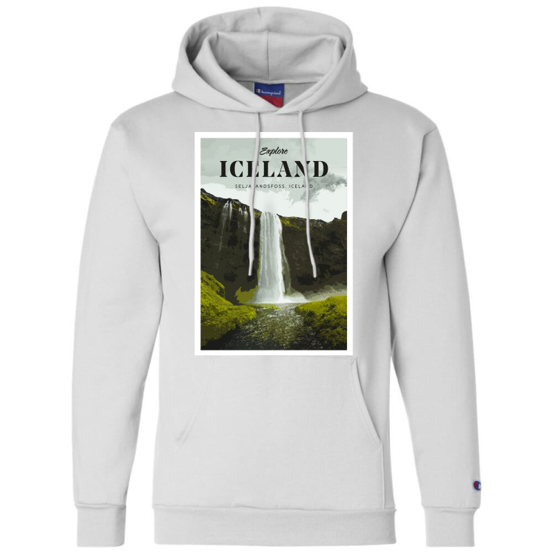 Visit Iceland  Boy Cool Champion Hoodie | Artistshot