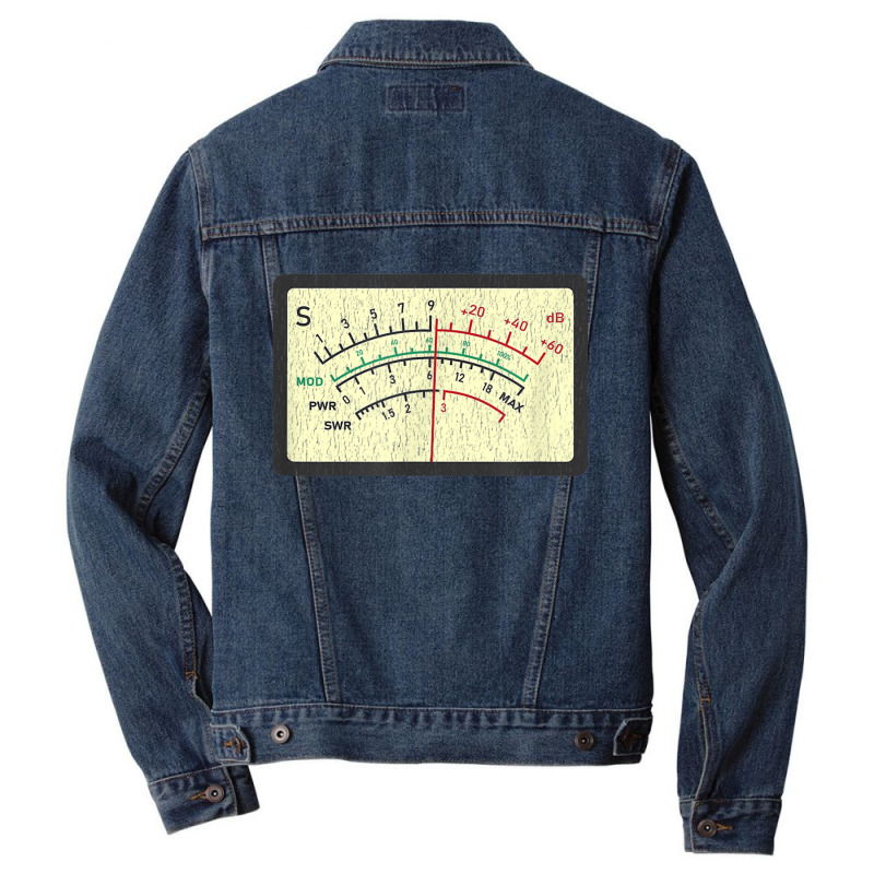 Swr Meter Amateur Ham Radio Novelty Distressed Men Denim Jacket by KarinLeighPurcell | Artistshot