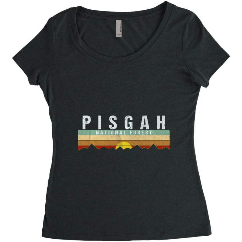 Trending Retro Vintage Pisgah National Forest Women's Triblend Scoop T-shirt by yumgaugeteuda | Artistshot