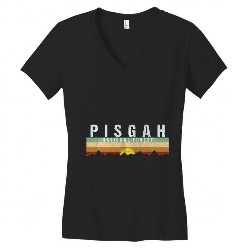 Trending Retro Vintage Pisgah National Forest Women's V-Neck T-Shirt by yumgaugeteuda | Artistshot