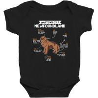 Anatomy Of A Newfoundland Baby Bodysuit | Artistshot