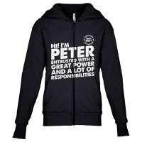 Busy Peter Youth Zipper Hoodie | Artistshot