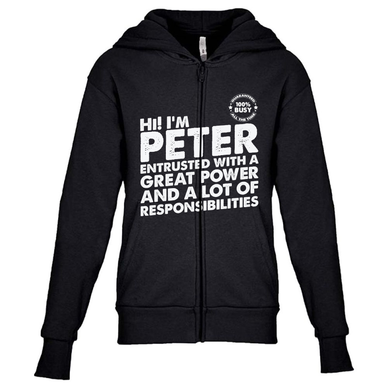 Busy Peter Youth Zipper Hoodie by nuanceteams169 | Artistshot