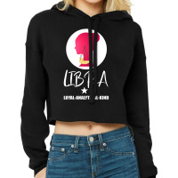 Libra Zodiac Sign Horoscope Birth Gift Girl Cropped Hoodie | Artistshot